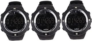 3 peças de relógios masculinos para uso ao ar livre, cronômetro digital, relógio de pulso, relógio de negócios, segundo relógio para homens, relógio digital, relógio eletrônico masculino esportivo, Imagem 1 x 3 peças, 5.4*5.4CMx3pcs, centímetro