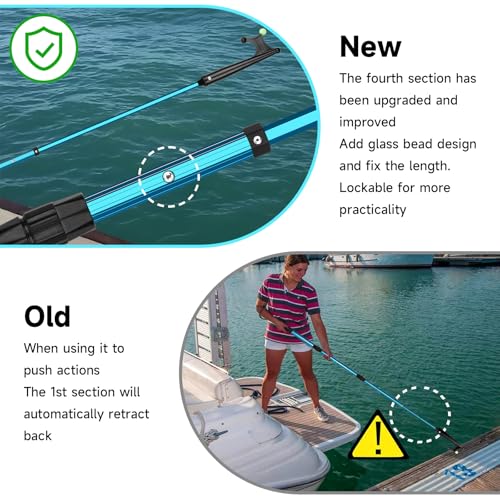 image for SAN LIKE Telescopic Boat Hook - Floating,Durable,Rust-Resistant with L