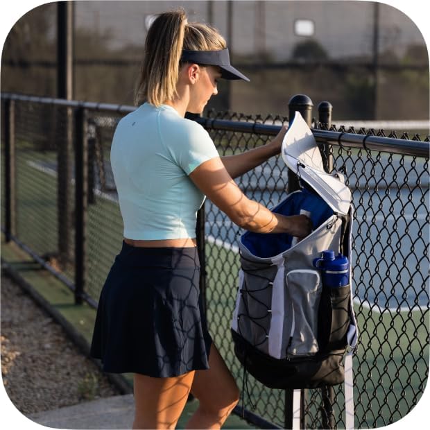 TP Titan Pickleball Backpack - Large 56L Bag for Players, Fits 6 Paddles, Ventilated Shoe Pocket, Multiple Compartments, Durable & Lightweight - Image 7