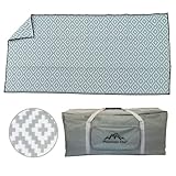 Mountain Mat Earth-Friendly RV Patio Mat Size 8' x 16' for Campers, Campsites - Premium 5 mm Thick...
