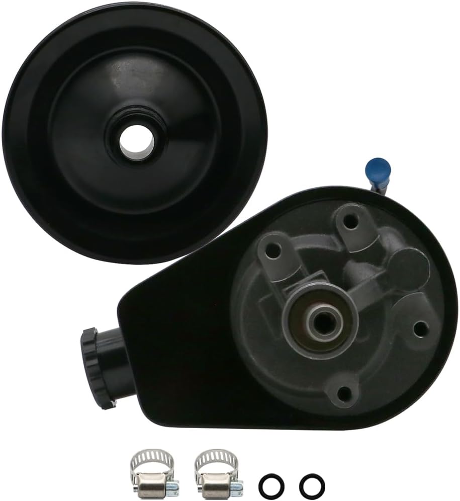 Power Steering Pump with Reservoir Pulley Assembly Fits for 2001-94 Dodge Ram 1500, 02-94 Ram 2500, 09-99 Ram 3500 Van, 03-99 Ram 1500 Van, Ram 2500, 98-97 B3500, 97-94 Ram 3500, 98-97 B1500, 20-7953