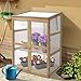 Giantex Garden Portable Wooden Cold Frame Greenhouse Raised Flower Planter Protection (30.0