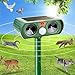 Hund und günstig Kaufen-Solar Katzenschreck, Ultraschall Tiervertreiber Katzenabwehr, Wasserdicht Marderschreck mit PIR-Bewegungssensor Katzenschreck für Garten, Wirksam Gegen Katzen, Hunde, Marder, und Vögel Schädlineg