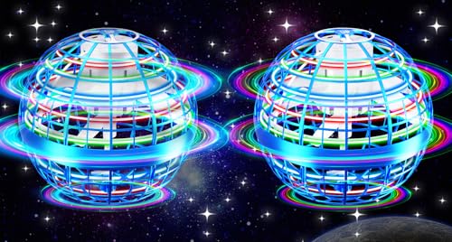Image of Flying Orb Ball Toy,2026 Upgraded Parachute LED,Magic Hand Controlled Mini Gravity Ball,Cosmic Globe Boomerang,Cool Christmas Birthday Gift for 6 7 8 9 10+ Year Old Boys Girls-Blue & Blue