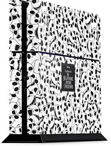 Skinit Decal Gaming Skin Compatible with PS4 Console - Officially Licensed Disney The Nightmare Before Christmas Jack Skellington Pattern Design