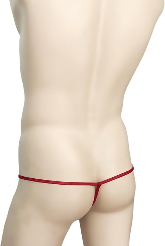 Men's Open-cut G-strings Thong Mens Open Front Underwear Thin Cool Silk Sexy Micro T-back Lingerie