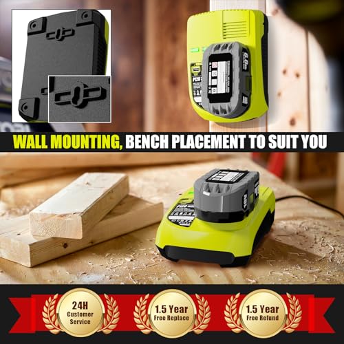 Tenhutt [With 2 Usb Port] Charger Replacement For Ryobi 18V Charger P117 Compatible With Ryobi 12V-18V One+ Lithium Nicad Nimh Battery P102 P108 P189 P197 P103 P105 P107 P190 P191 Pbp002 Pbp005 thumb #6