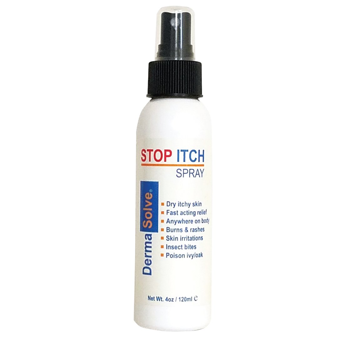 Dermasolve Stop Itch Spray with 100% Organic Neem Oil, Scalp and Body Psoriasis Relief, Dry Skin, Bites, Sunburn, Burns and Rashes Dermasolve Stop Itch Spray with 100% Organic Neem Oil, Scalp and Body Psoriasis Relief, Dry Skin, Bites, Sunburn, Burns and Rashes