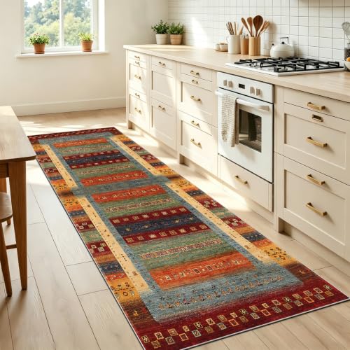 Alfombras de pasillo lavable de 90x250cm antideslizante para entrada 3