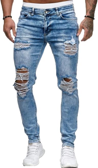 Ripped jeans for men amazon Clearance