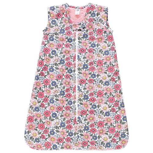 Image of Hudson Baby Infant Girls Long Sleeve Plush Faux Fur Sleeping Bag, Wearable Blanket
