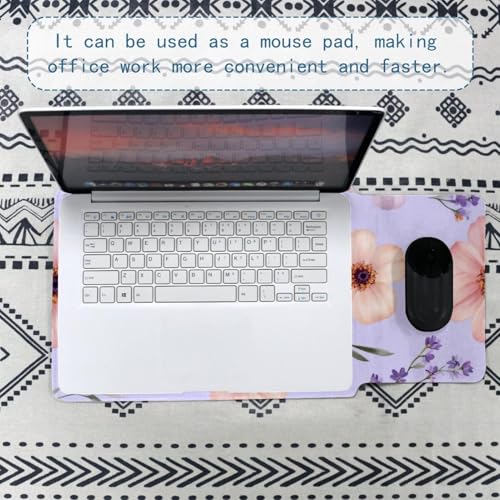 Funda para portátil de 35 x 25,9 cm con acolchado floral morado resistente 5