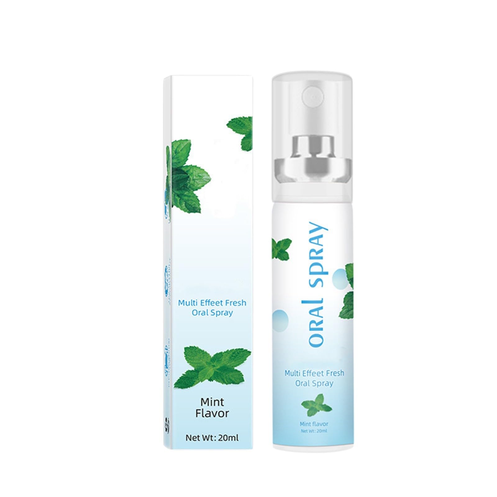 Oral Spray, Mint Flavored, Xylitol for Moisturization, Neutralizes pH, Fluoride-, Freshen Breath, Recommended by Dentists, The U.S.A. 4 Bottles (1 fl. oz. Each) PtZ346 (Blue, 2.4x2.4x11cm)