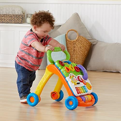 VTech Sit-to-Stand Learning Walker (Frustration Free Packaging - English Version), Orange — view 9