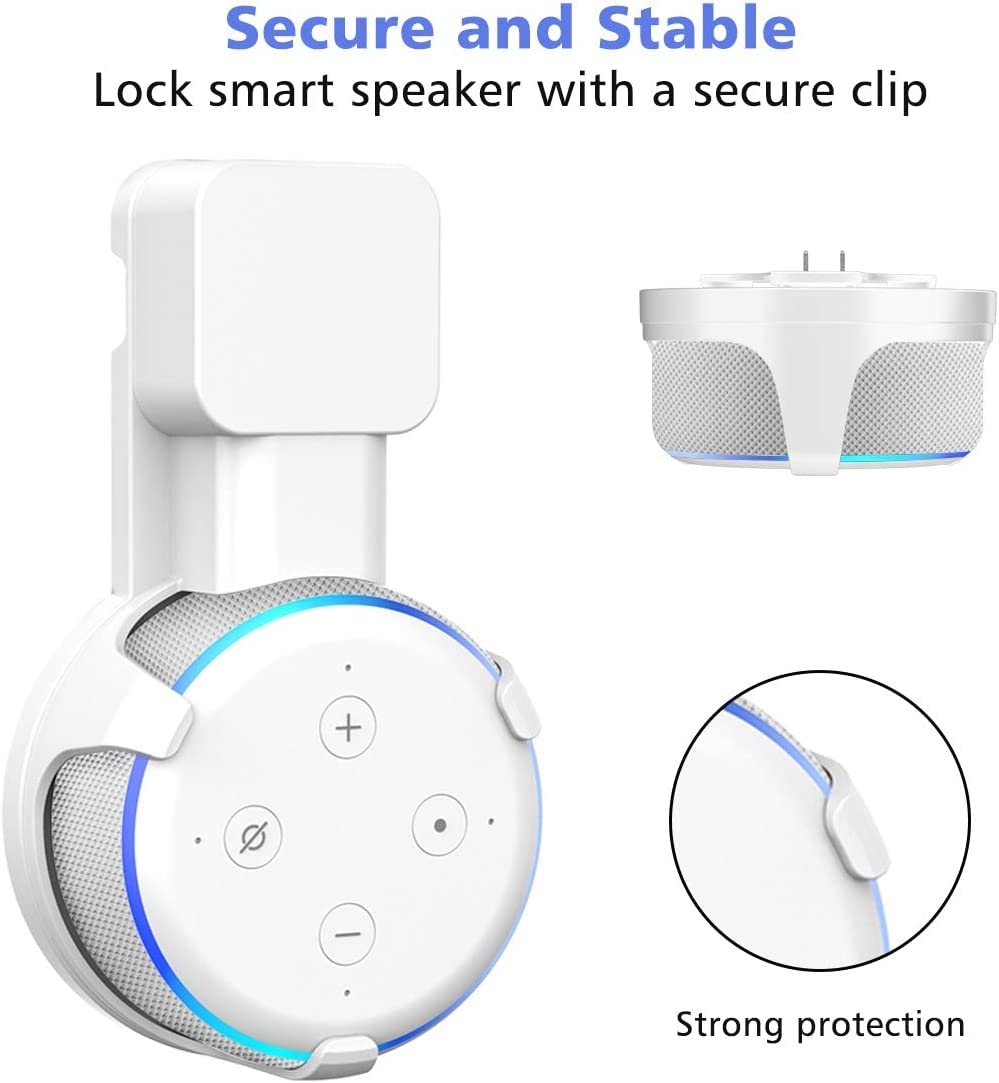 Supporto Alexa Echo Dot Splin Supporto Da Soffitto Integrato Compatibile Con Smart Speaker Porta Alexa Da Muro