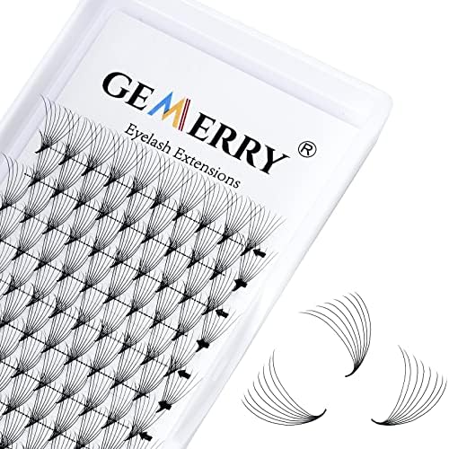Pre Made Fan Eyelash Extensions 12D Fans 0.07mm D Curl 8-14mm Mix 12D Cluster Eyelash Extension Premade Fans Volume Russian Individual Lashes Cluster Gemerry Fan Lash Extensions(0.07-12D-D curl-Mix)
