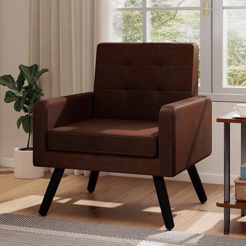 Kromax Mid-Century Modern Accent Chair for Living Room, 496 Lb.