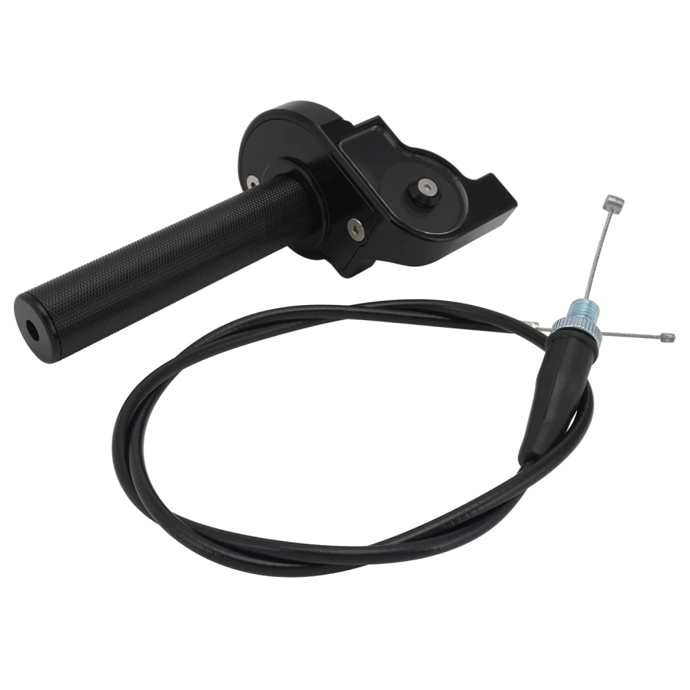 IUVWISN Motorbike Throttle Assembly 7/8'' 22mm Motorcycle Twist Throttle Accelerator Quick Pit Bike Throttle Cable Universal For 50 110 125 150 200 250cc Handlebars Dirt Pit Bike ATV Mini Bike Red