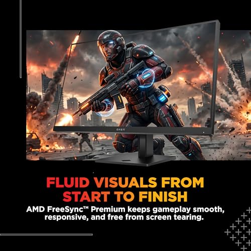 Image of HP OMEN 27 inch FHD 165Hz Gaming Monitor,(68.6cm),FHD(1920 x 1080),400 nits,Pivot-Rotation,Anti-Glare, Eye Ease,8.08kg
