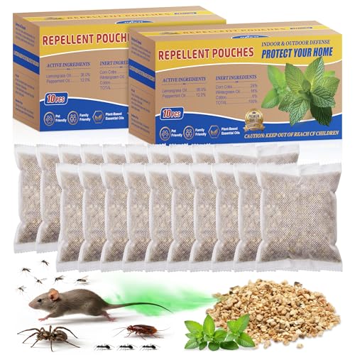 Pack de 20 bolsas repelentes de plagas con aroma a menta