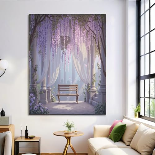 Pintura en lienzo decorativa de 70x100cm para dar vida y color a paredes vacías del salón
