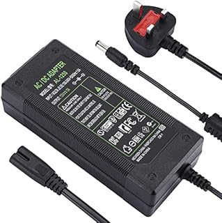DC 12V 5A/ 3A Power Supply Adaptor 60W 36W, AC 100-240V to DC 12 Volt Power Adapter UK Plug for LED Light Strip Monitors TV DVDTVs Amplifier Cameras System (12V 5A)