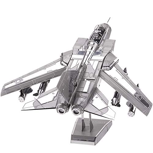 Piececool 3D Puzzles modellbausatz Erwachsene 3D Metall Puzzle-Tornado Fighter Jets-Metal Modellbausatz für Erwachse – Bild 5