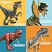 Zippytots 4 PCS Big Dinosaur Toys for Kids 3-5 Realistic Dinosaur Figures with Learning Cards & Movable Parts- Jumbo Dino Toys for Kids 5-7 Ideal Gift for Toddlers Boys Girls Ages 3+