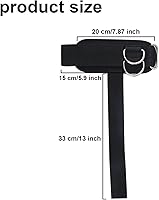 Vista 2 de 2 correas de muñeca para levantamiento de pesas, correas de levantamiento de pesas con anillo en D, correas de levantamiento de pesas, correas