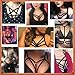 Offene Harness Bar für Frauen,Sexy Körper Harness BH Punk Körper Brustgurt Bikini BH Mehrschichtig Riemchen Accessoires Verführerisch Verstellbarer Halter Gürtel Bralette Crop Top Punk Gothic Schwarz