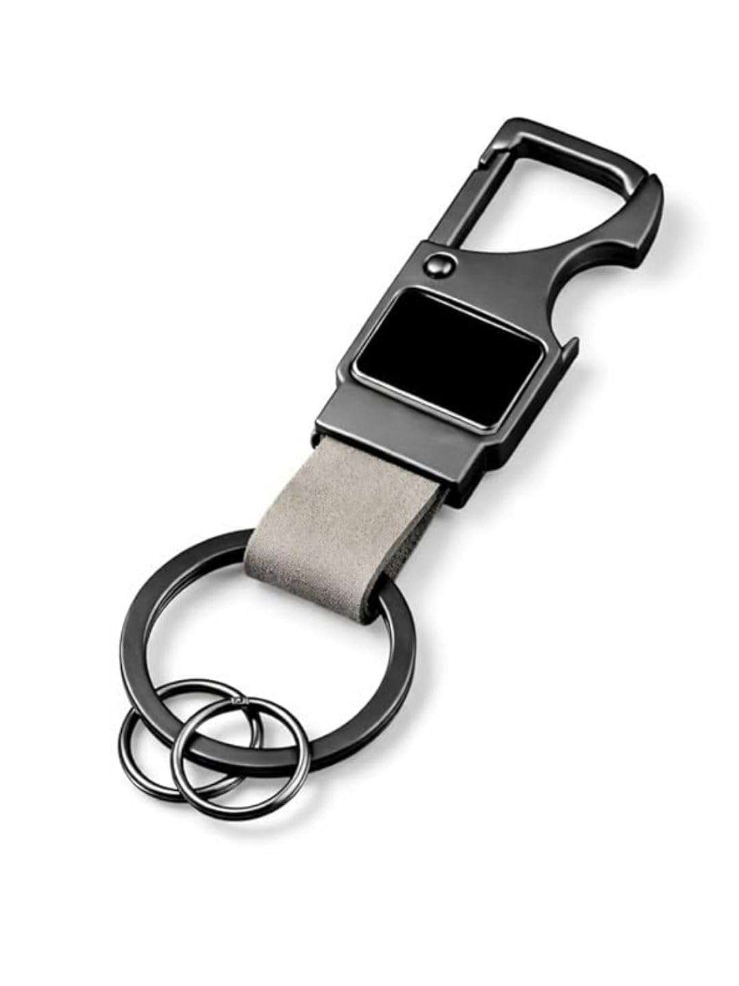 Premium Metal Car Keychain with Bottle Opener – Zinc Alloy Heavy Duty Key Ring Holder with Secure Carabiner Clip & Stylish Strap for Car, Bike & Home Keys-image-42