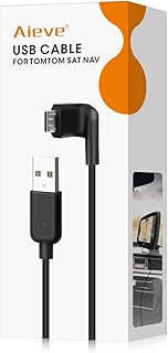 Aieve Charger for TomTom Sat Nav, USB Charger Cable Charging Car Lead Accessories for TomTom Start 42/52/62, Go 520/620, GO Live, Rider, Start, Via 52, 62, 110, 120 and more (1.5m)