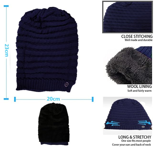 Image of 2023 Winter Beanie Hats Woolen Winter Beanie Cap for Men || 100% Woolen Boys Stylish Cap Woolen Cozy Cap for Men Warm Knit Hat Warmer Hat for Men Women Hat Solid Color Simple Woolen Hat Drop