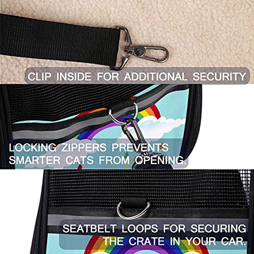 Niche portable haut de gamme pour petits chiens et chats bleus