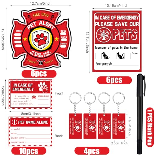 26 Pieces Pet Alert Stickers for House My Pet is Home Stay Alone Key Tag Home Safety Cards Pets Inside Sign Pet Alert Fire Stickers for Dogs Emergency Pet Inside Decal Home Window Door Sign Rescue 26 Pieces Pet Alert Stickers for House My Pet is Home Stay Alone Key Tag Home Safety Cards Pets Inside Sign Pet Alert Fire Stickers for Dogs Emergency Pet Inside Decal Home Window Door Sign Rescue