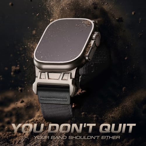 Rugged Nylon Band for Apple Watch Ultra, SE, Series, Men Sport iwatch Strap — view 2