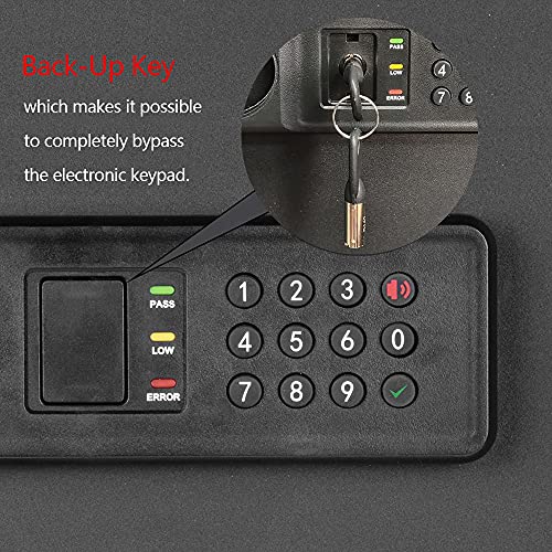 Aegis 1.2 Cubic Feet Cabinet Safe Box With Digital Password & Keys Electronic Security Rv Safe Box Money Lock Box For Home Hotel Office Business Jewelry Gun Cash #TOP6