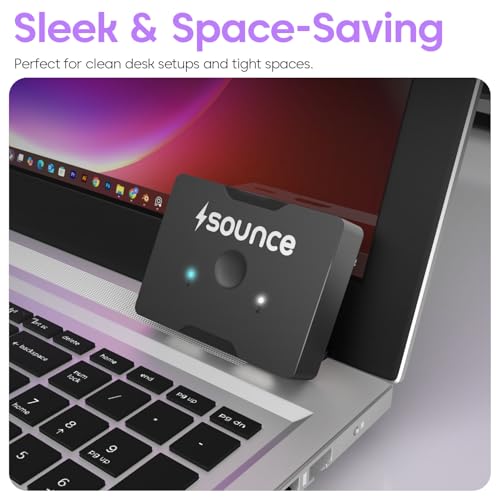 Image of Sounce Premium High-Speed Bi-Directional HDMI 2.0 Switch 2 in 1 Out 4K 60Hz Splitter Supports 3D HDCP 2.2 for PS5 PS4 Xbox Series X /S Blu-Ray Player TV Stick HDTV Projector and PC Monitor Black
