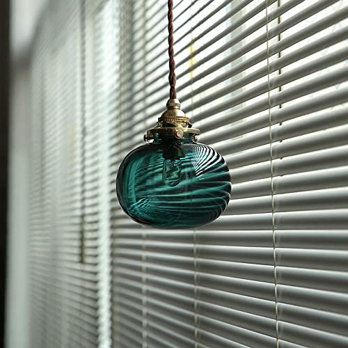 Lustre à une tête E14 suspension en verre style industriel chic