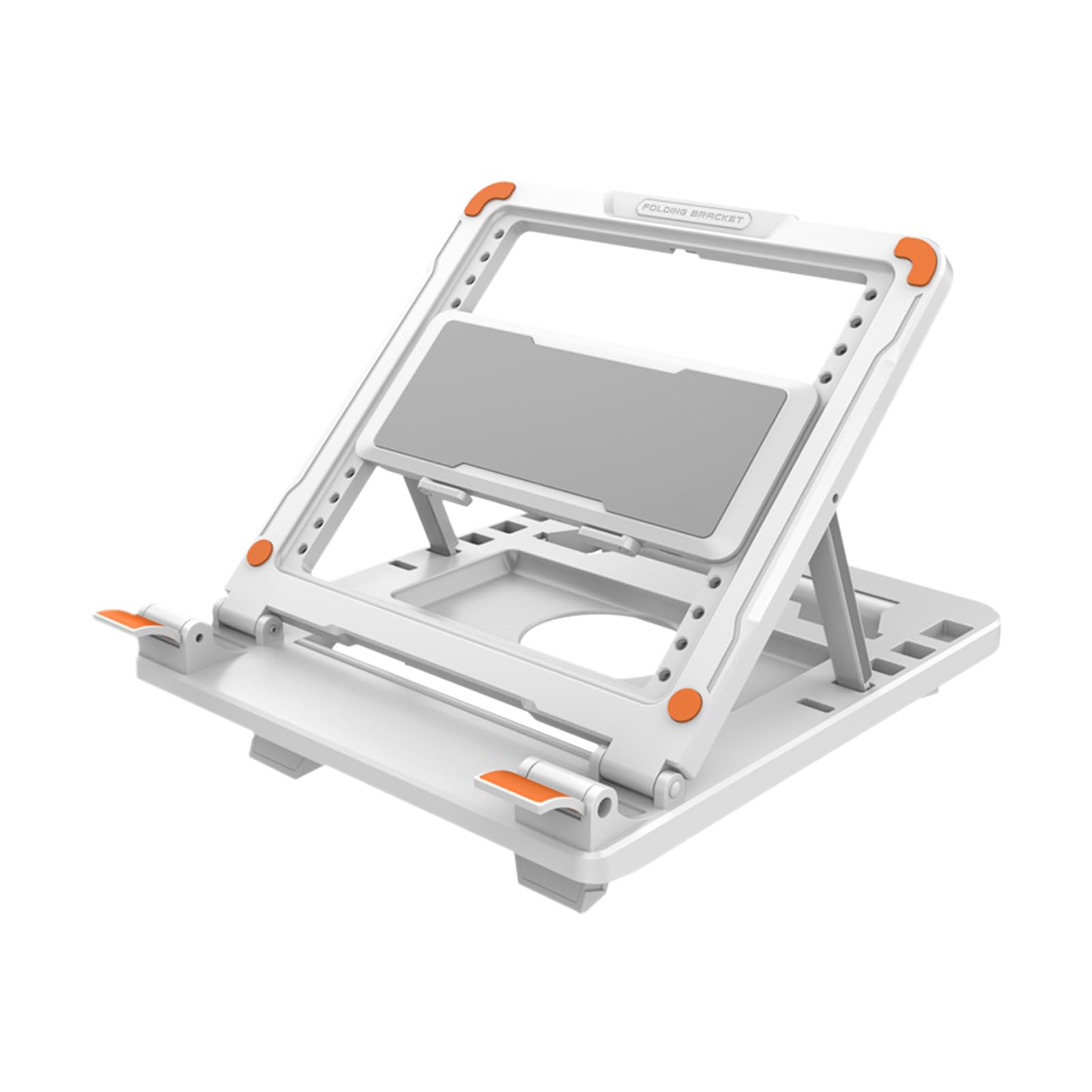 Domary Chłodząca Podstawka do Laptopa z regulowaną wysokością, Składana Podstawka Pod Notebooka Zapewniająca ergonomię w Domu i Biurze, Przenośny Uchwyt na Tablet, Szary, 1 szt. (Typ 2)