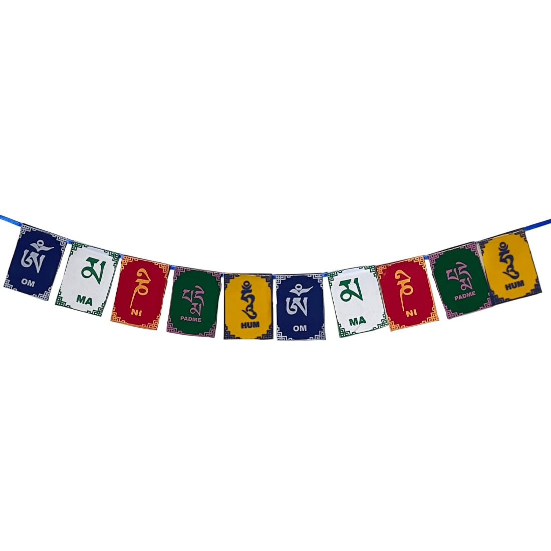 Shoppersduniya Tibetan Flag Buddha Om Mani Padme Hum For Bike Decoration Accessories Car Home Office Wall Décor Small - Multicolour (B0CKHGRW9N) Amazon Price History, Amazon Price Tracker