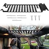 Top Roof Rack Cargo Hard Top Molle Panel for Jeep Wrangler JK 2007-2018(4-Door), Overhead Molle Panel Luggage Storage Carrier Metal Shelf Accessories for JK