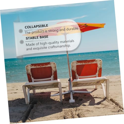 Pied de parasol de terrasse réglable, support de parasol de plage et d'extérieur nomade - 7