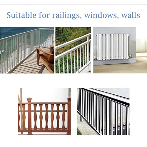Table de bar de balcon extérieure pour garde-corps réglable et pliable - 6