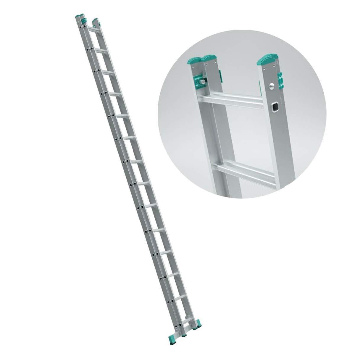 Echelle Transformable 2 Plans coulissante Extensible 14 marches