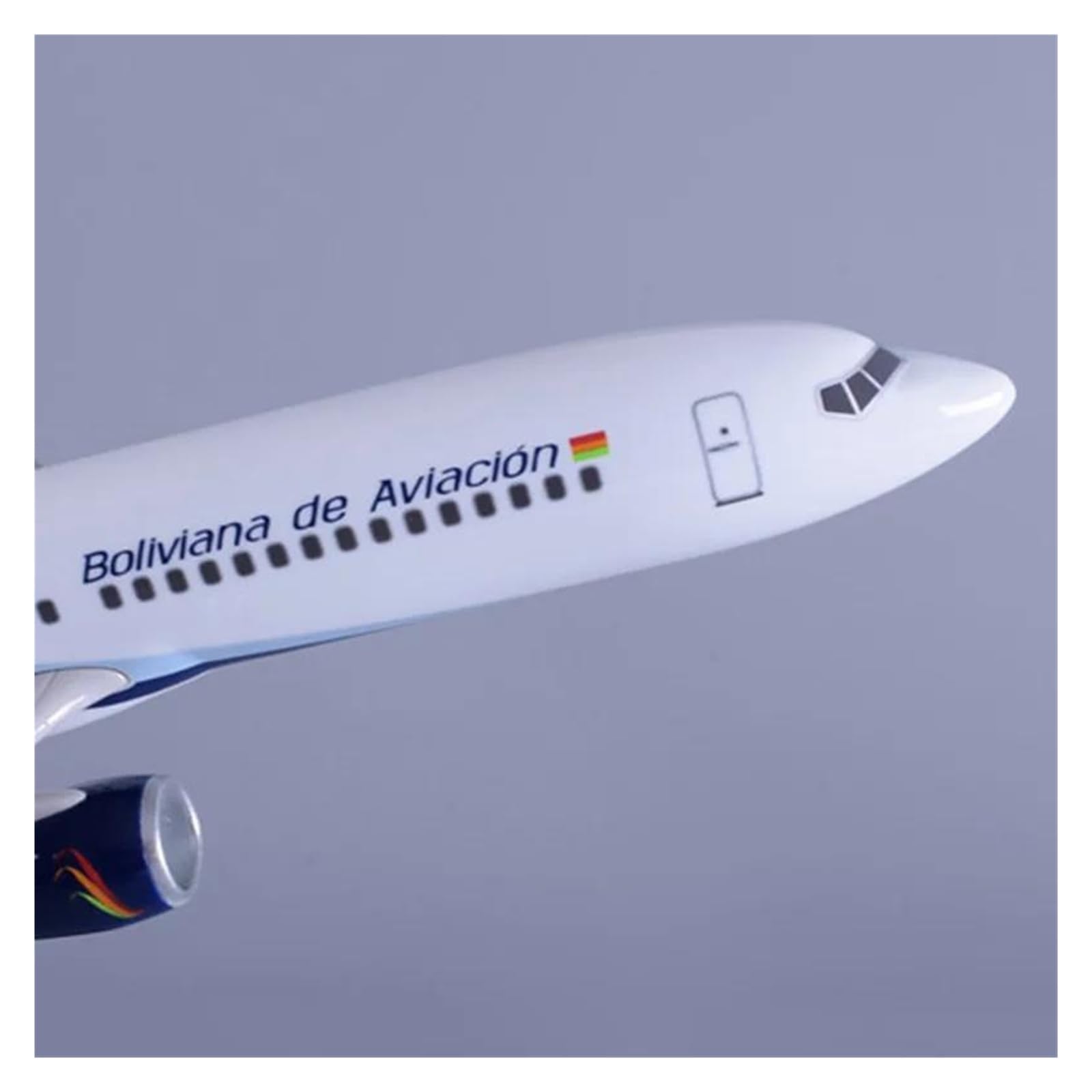 1:172 per 737 B737 Boa Bolivia Aereo Simulazione Statica in Lega Aereo Modello da Collezione Model Building Kit