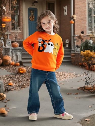 Boys Halloween Sweatshirt Toddler Kids Long Sleeve Shirt Skeleton Glow in the Dark Pullover Sweater Holiday Clothes3