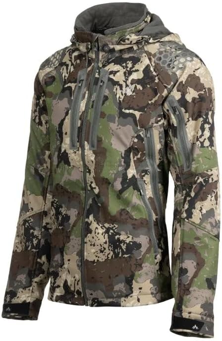 Pnuma Outdoors Waypoint Caza Jacket, Windproof, Water Repellent, Odor Control, Camo, Removable Hood, 5 Pockets (WP-JK-CZ) - Image 3