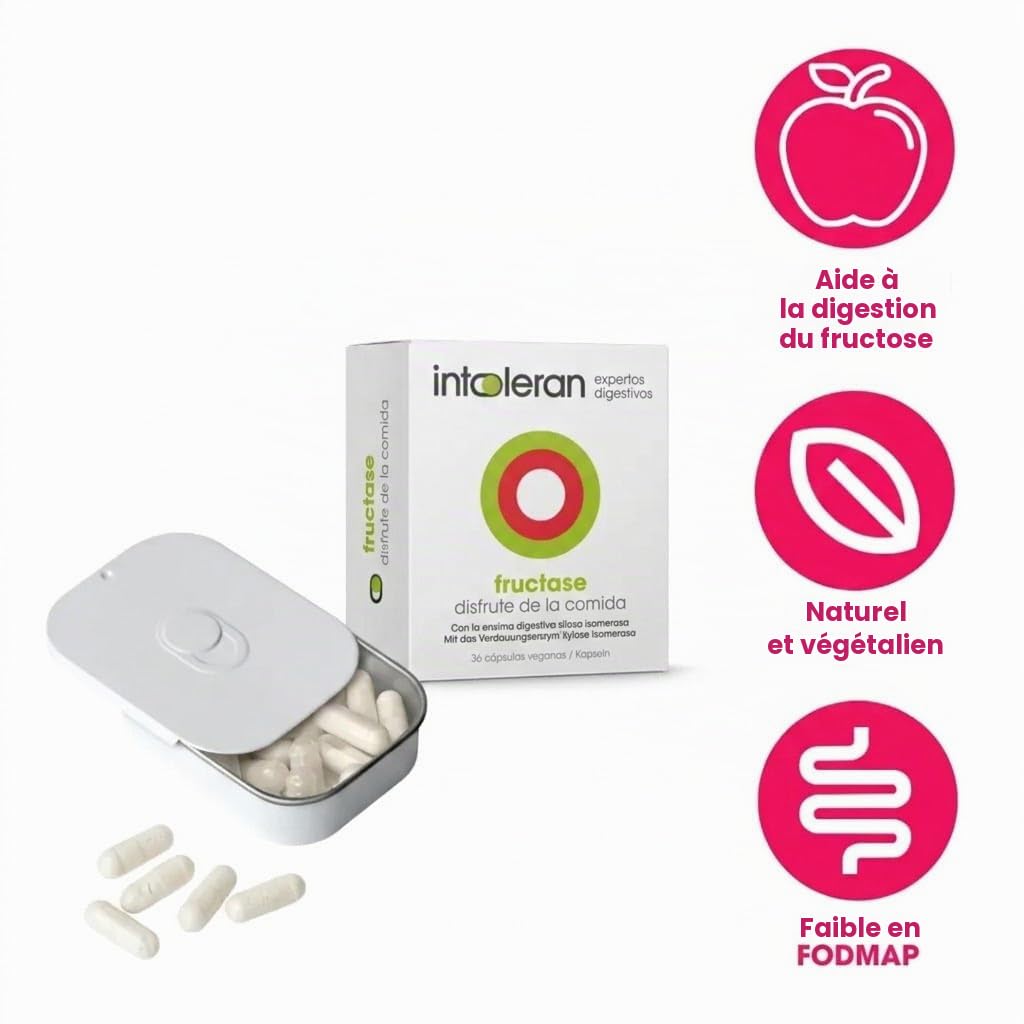 INTOLERAN INTOLERAN fructase 36cap. – gélules qui facilitent la supplémentation quotidienne, boîte de 36 gélules, contribue au fonctionnement normal de l’organisme au quotidien et facilite la prise en