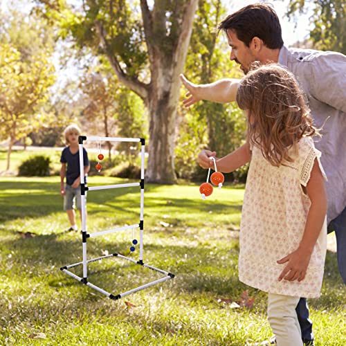 Goodlysports Strong Ladder Ball, Ladder Toss. Lawn Games And Yard Game With Real Golf Balls Of Red And Blue. Outdoor Games For Adults,Children And Family. #TOP6
